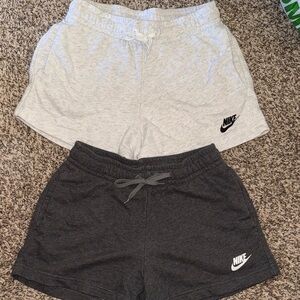 Nike Light Gray and Dark Gray Shorts